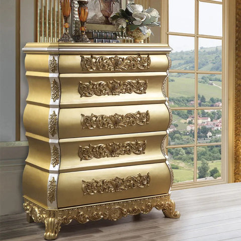 Seville Gold Finish Chest Model BD00455 By ACME Furniture