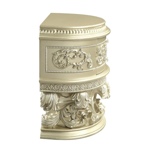 Vatican Champagne Silver Finish Nightstand Model BD00462 By ACME Furniture