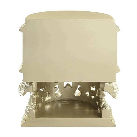 Vatican Champagne Silver Finish Nightstand Model BD00462 By ACME Furniture