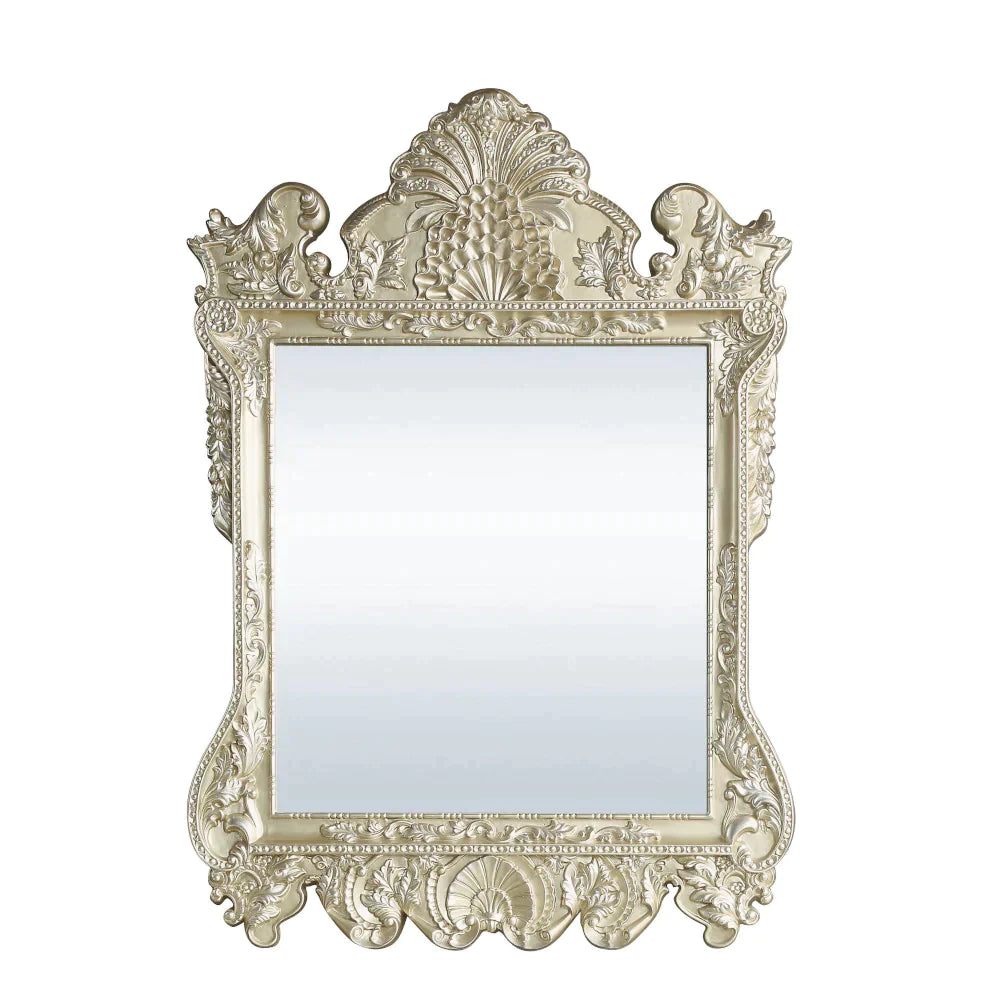 Vatican Champagne Silver Finish Mirror Model BD00463 By ACME Furniture