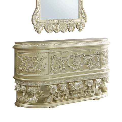 Vatican Champagne Silver Finish Dresser Model BD00464 By ACME Furniture