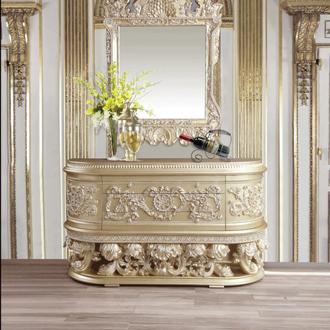 Vatican Champagne Silver Finish Dresser Model BD00464 By ACME Furniture