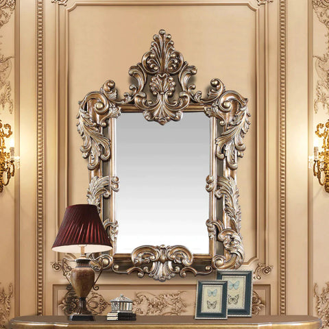 Constantine Brown & Gold Finish Mirror Model BD00473 By ACME Furniture