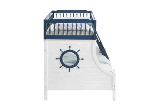 Farah Blue & White Finish Bunk Bed Model BD00493 By ACME Furniture
