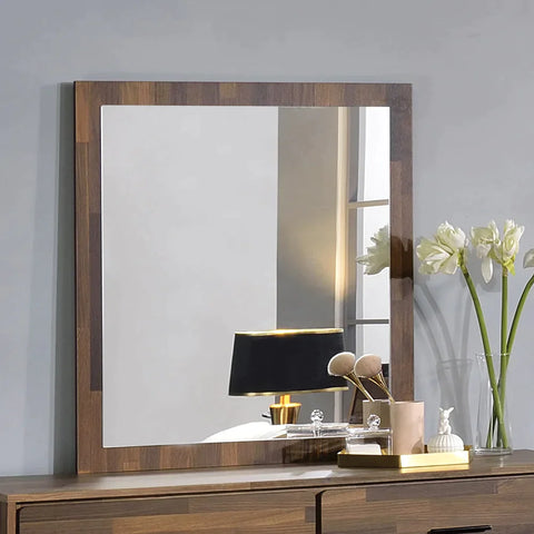 Hestia Walnut Finish Mirror Model BD00544 By ACME Furniture
