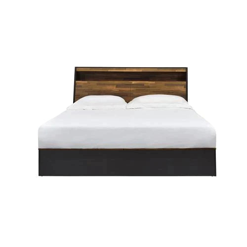 Eos Walnut & Black Finish Queen Bed Model BD00545Q By ACME Furniture