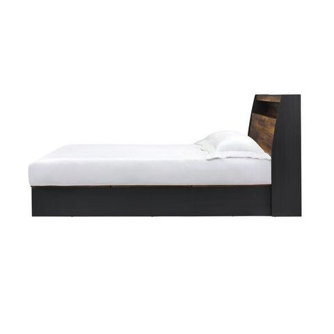 ACME Eos Walnut & Black Finish Eos Queen Bed Model BD00545Q