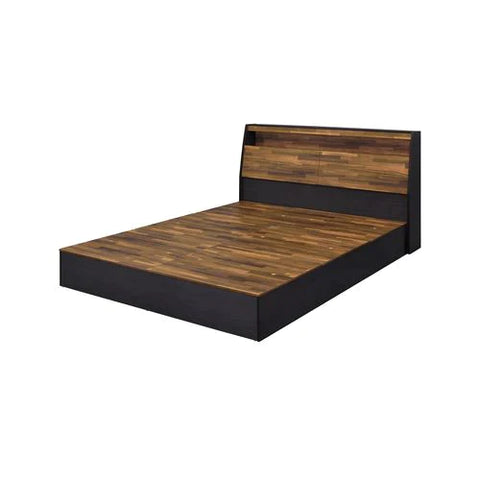 Eos Walnut & Black Finish Queen Bed Model BD00545Q By ACME Furniture