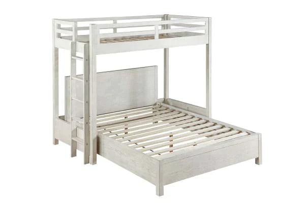 Celerina Weathered White Finish Twin Loft Bed Model BD00616 By ACME Furniture