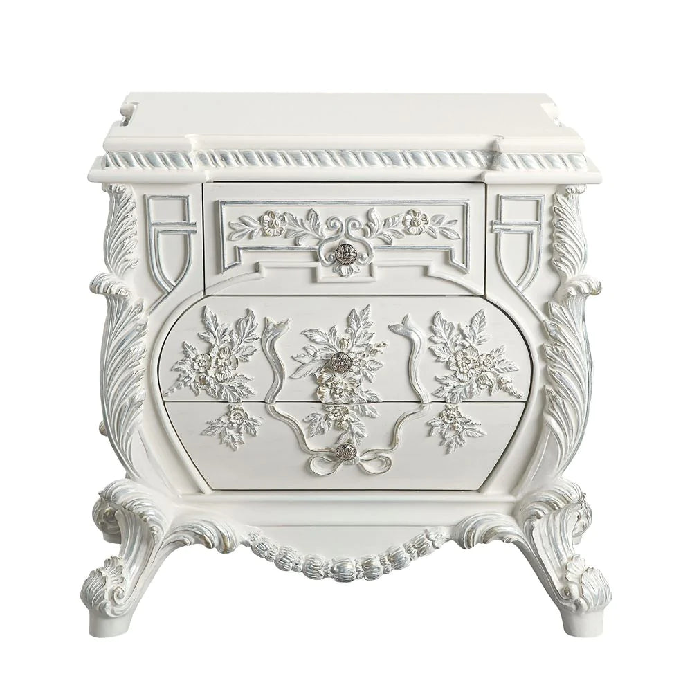 Vanaheim Antique White Finish Nightstand Model BD00672 By ACME Furniture