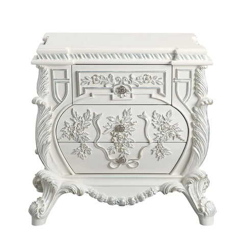 Vanaheim Antique White Finish Nightstand Model BD00672 By ACME Furniture