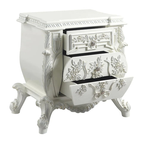 Vanaheim Antique White Finish Nightstand Model BD00672 By ACME Furniture