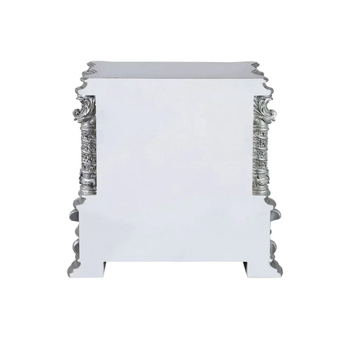 Valkyrie PU, Light Gold  & Gray Finish Nightstand Model BD00684 By ACME Furniture