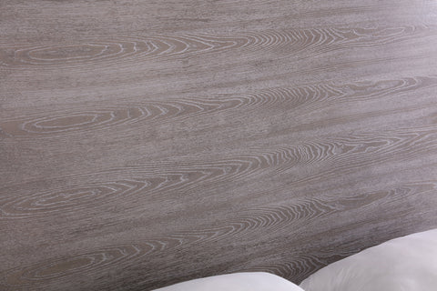 Modrest Arlene Modern Grey Elm & Stainless Steel Canopy Bed Model VGVCBD008A