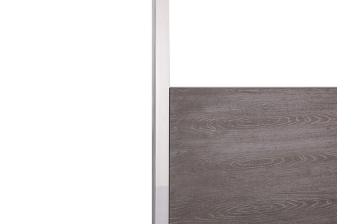 Modrest Arlene Modern Grey Elm & Stainless Steel Bedroom Set Model VGVCBD008A-SET