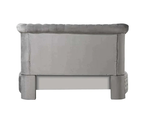 Gaiva Gray Velvet Queen Bed Model BD00967Q By ACME Furniture