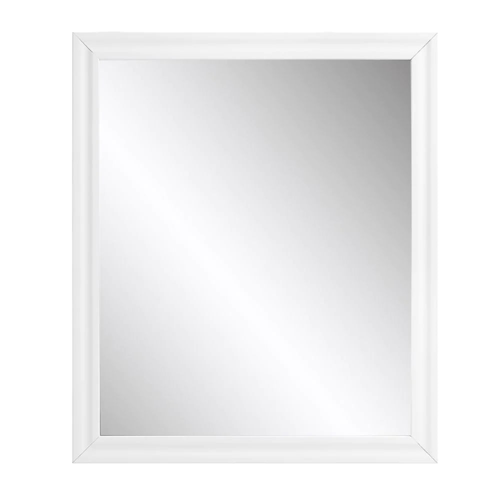 Gaines White High Gloss Finish Mirror Model BD01036 By ACME Furniture