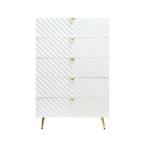 Gaines White High Gloss Finish Chest Model BD01038 By ACME Furniture