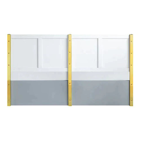 Gaines Gray High Gloss Finish Eastern King Bed Model BD01039EK By ACME Furniture