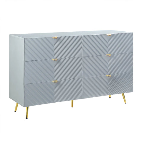 Gaines Gray High Gloss Finish Dresser Model BD01043 By ACME Furniture