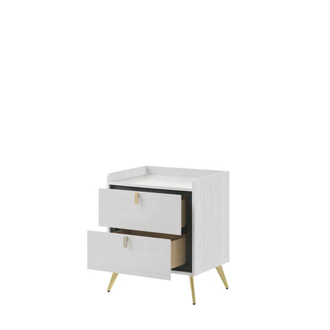 Zeena White Finish Nightstand Model BD01177 By ACME Furniture