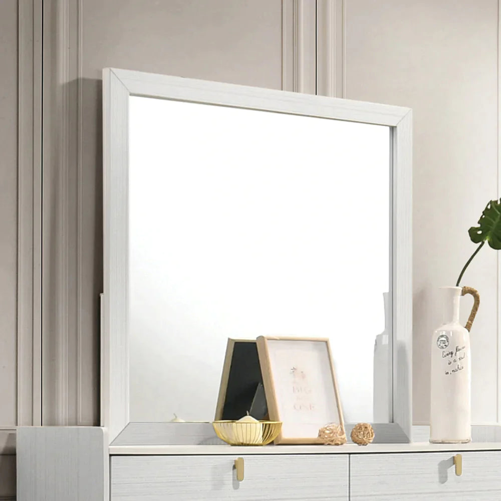 Zeena White Finish Mirror Model BD01178 By ACME Furniture