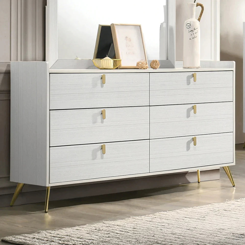 Zeena White Finish Dresser Model BD01179 By ACME Furniture