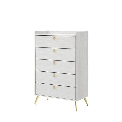 Zeena White Finish Chest Model BD01180 By ACME Furniture