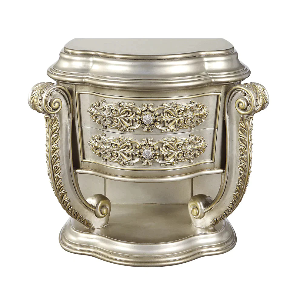 Danae Champagne & Gold Finish Nightstand Model BD01235 By ACME Furniture
