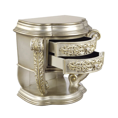 Danae Champagne & Gold Finish Nightstand Model BD01235 By ACME Furniture