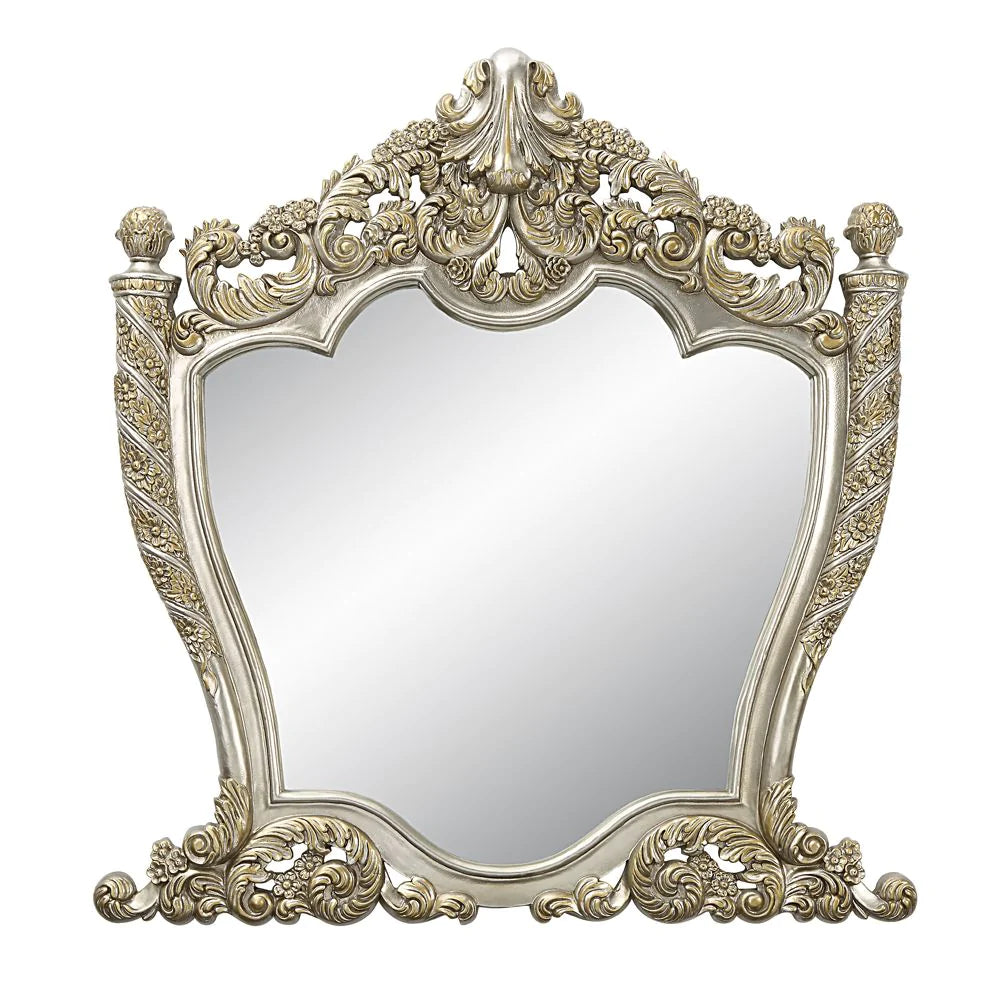 Danae Champagne & Gold Finish Mirror Model BD01236 By ACME Furniture