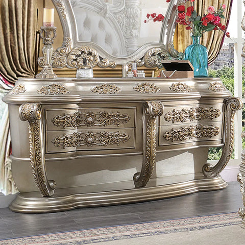 Danae Champagne & Gold Finish Dresser Model BD01237 By ACME Furniture