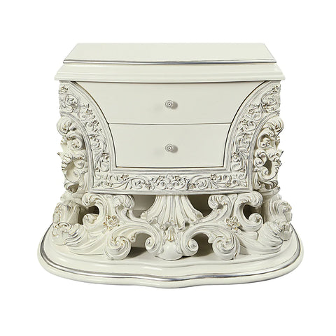 Adara Antique White Finish Nightstand Model BD01249 By ACME Furniture