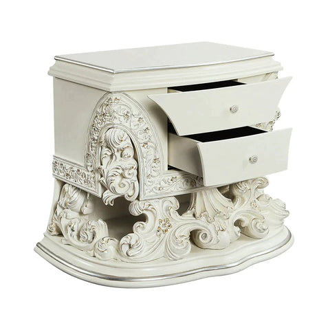 Adara Antique White Finish Nightstand Model BD01249 By ACME Furniture