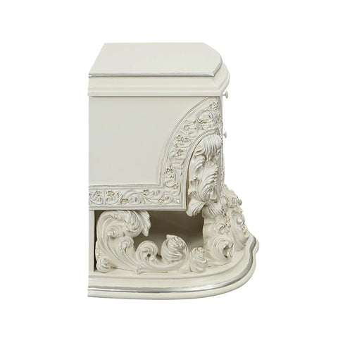 Adara Antique White Finish Nightstand Model BD01249 By ACME Furniture