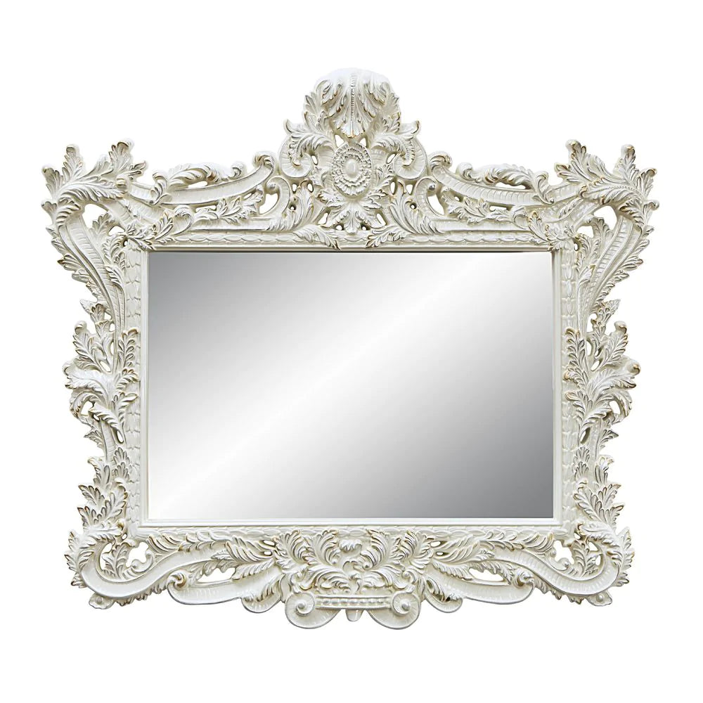 Adara Antique White Finish Mirror Model BD01250 By ACME Furniture