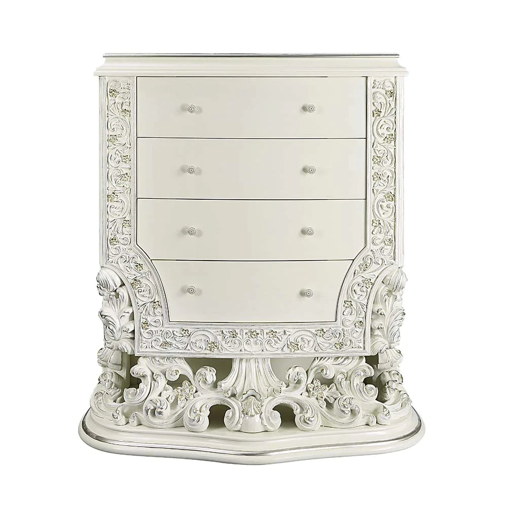 Adara Antique White Finish Chest Model BD01252 By ACME Furniture