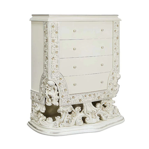 Adara Antique White Finish Chest Model BD01252 By ACME Furniture