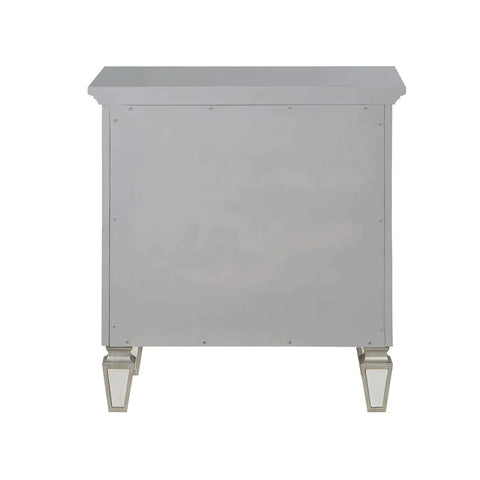 Varian Silver & Mirrored Finish Nightstand Model BD01280 By ACME Furniture