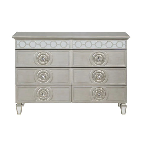 Varian Silver & Mirrored Finish Dresser Model BD01281 By ACME Furniture