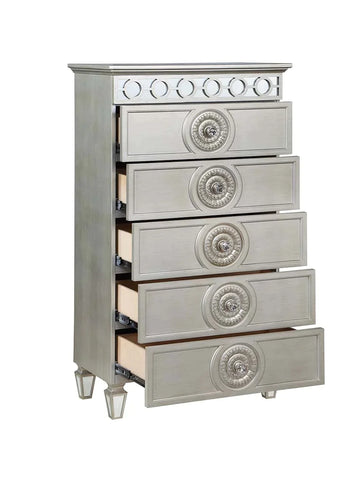 Varian Silver & Mirrored Finish Chest Model BD01282 By ACME Furniture