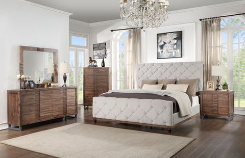 Andria Reclaimed Oak Finish Eastern King Bed Model BD01290EK By ACME Furniture