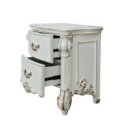 Vendome Antique Pearl Finish Nightstand Model BD01340 By ACME Furniture