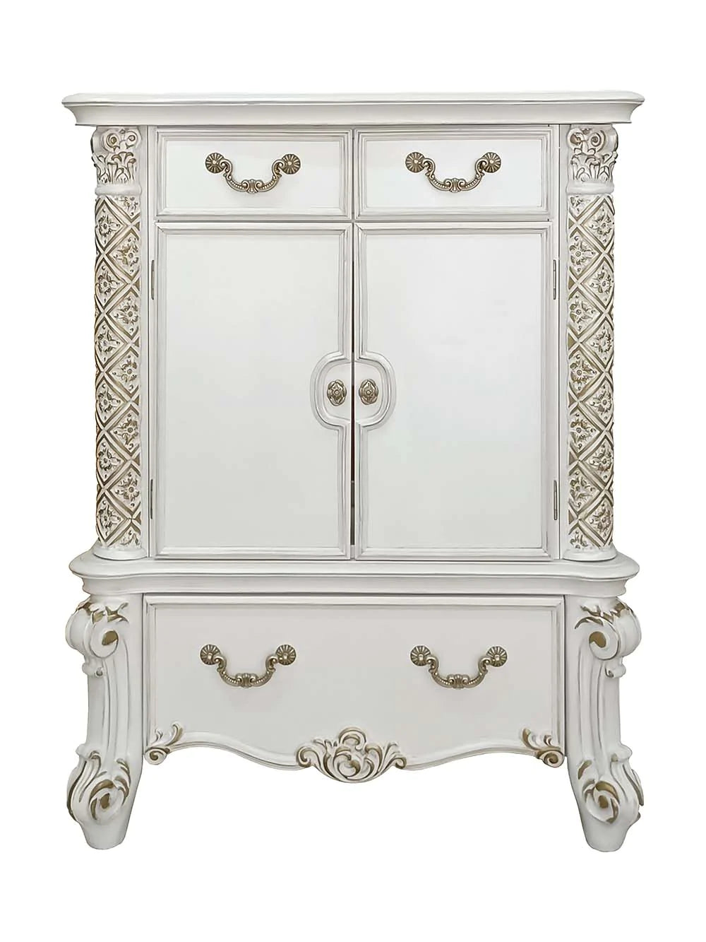 Vendome Antique Pearl Finish Chest Model BD01343 By ACME Furniture