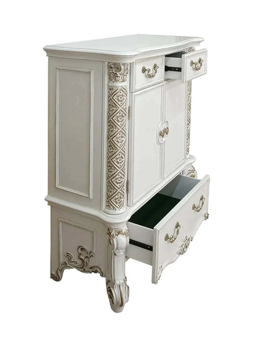Vendome Antique Pearl Finish Chest Model BD01343 By ACME Furniture