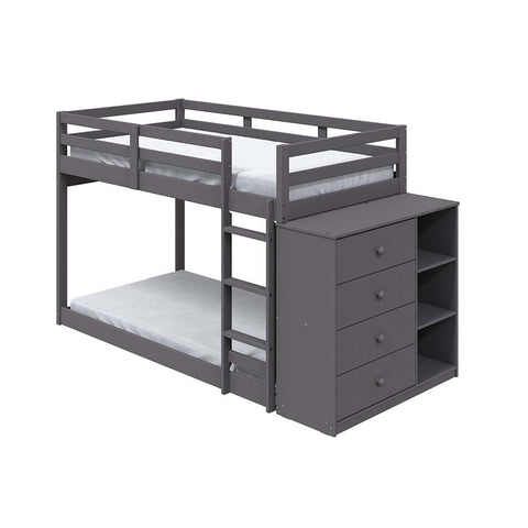 ACME Gaston Gray Finish Gaston Twin/Twin Bunk Bed Model BD01372