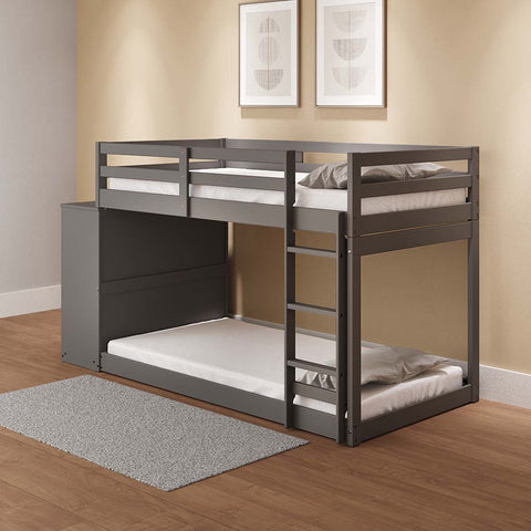 ACME Gaston Gray Finish Gaston Twin/Twin Bunk Bed Model BD01372