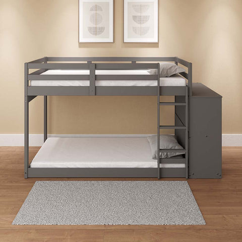 ACME Gaston Gray Finish Gaston Twin/Twin Bunk Bed Model BD01372