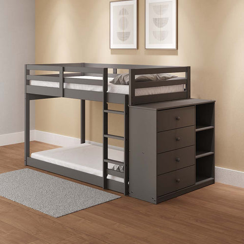 ACME Gaston Gray Finish Gaston Twin/Twin Bunk Bed Model BD01372