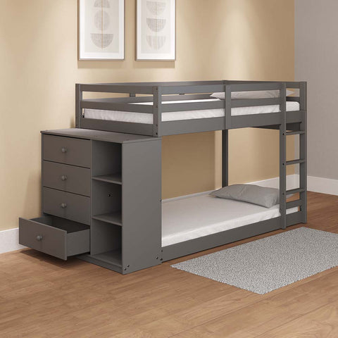 ACME Gaston Gray Finish Gaston Twin/Twin Bunk Bed Model BD01372
